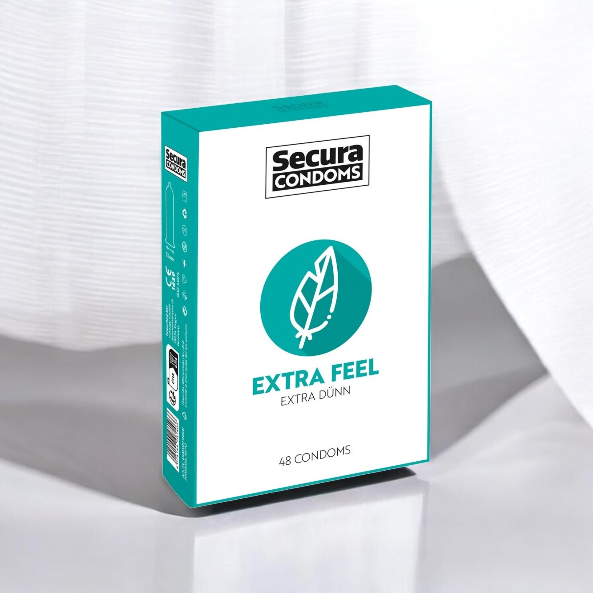 Secura Condoms 48 Pack Extra Feel